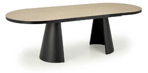 Masa extensibila GIACOMO, stejar/negru, 180/240x100x76 cm