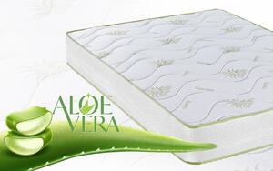 Saltea Aloe Vera 14+2 Memory, 90x200 cm, husa cu fibre de bambus, Ortopedica, aerisire 3D Free Air