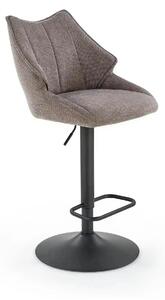 Scaun bar H122, gri - Vardo 11/negru, stofa clasica/metal, 50x54x96/11