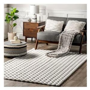 Covor alb lavabil 150x230 cm Bubble White – Mila Home