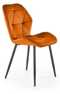 Scaun bucatarie material textil K453, caramiziu, 48x53x86 cm