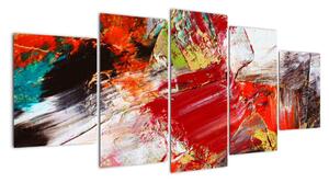 Tablou abstract colorat (150x70cm)