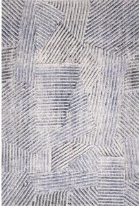 Covor albastru deschis din lână 133x180 cm Strokes – Agnella