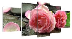 Tablou - trandafiri (150x70cm)