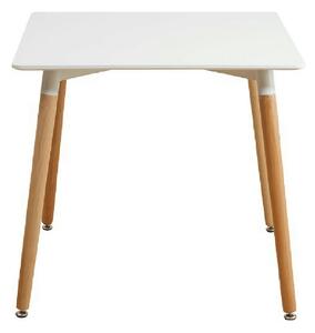 Masa DIDIER 4, alb/stejar, 70x70x74 cm