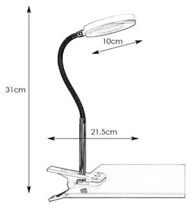 Markslöjd 106471 - Lampă LED cu clips FLEX LED/5W/230V