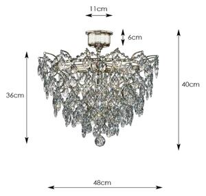 Markslöjd 100510 - Lustră aplicată de cristal ROSENDAL 4xE14/40W/230V