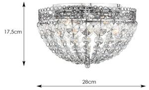 Markslöjd 106062 - Plafonieră de cristal SAXHOLM 2xE14/40W/230V