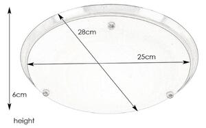Plafonieră pentru baie Markslöjd 102527 ARE 1xE27/60W/230V IP44 crom