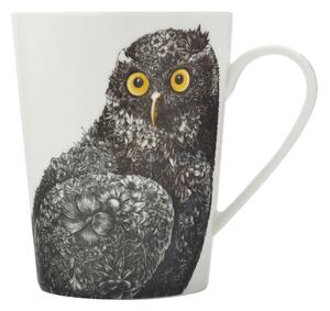 Cană din porțelan Maxwell & Williams Marini Ferlazzo Owl, 450 ml. alb