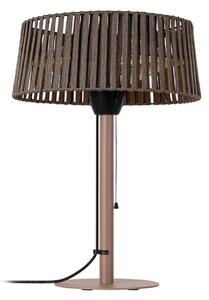 Încălzitor de masă Pyravo, maro, aluminiu, înălțime 70 cm, IP44 - Lucande Lucande, Pyravo, Maro / Rugină, Metal, Modern