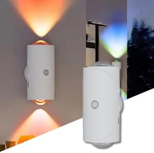 Smart Night – Lampă de perete reîncărcabilă cu LED RGB, lumină ambientală, senzor de mișcare și suport magnetic de perete