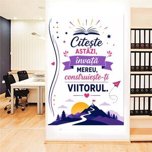 Afis autocolant Construieste-ti viitorul