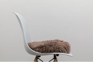 Pernă scaun din blană de oaie Native Natural Round, ⌀ 40 cm, maro
