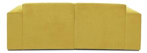 Canapea galbenă din catifea reiată 202 cm Sting - Scandic