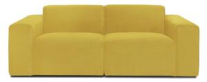 Canapea modulară cu tapițerie din reiat Scandic Sting, galben muștar