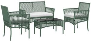 Outsunny Set de Mobilier pentru Curte, Verde Inchis