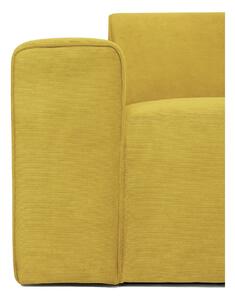 Modul pentru canapea galben din catifea reiată (partea stângă ) Sting - Scandic