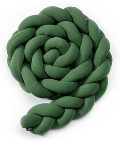 Apărătoare tricotată din bumbac pentru pătuț ESECO, lungime 220 cm, verde