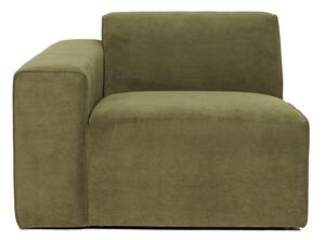 Modul cu tapițerie din reiat pentru canapea colț de stânga Scandic Sting, 101 cm, verde