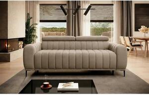 Canapea extensibila GANDI 160, stofa catifelata bej - Riviera 16, cu t