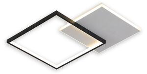 Plafoniera LED Klausen Vertis PL2 27W 4000K Alb Negru 45x35x6 cm Corp Iluminat Modern pentru Living Dormitor Eficienta Energetica Flux 1800LM