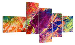 Tablou abstract în culori (150x85cm)