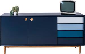 Comodă albastru-închis joasă 170x80 cm Color Box – Tom Tailor