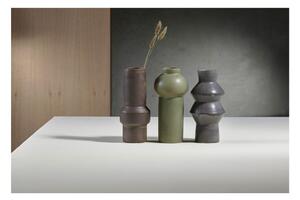 Vază din gresie ceramică Villa Collection Rost, înălțime 30 cm, verde