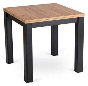 Masă sufragerie extensibilă Menores (stejar craft auriu + negru) (pentru 4-6 persoane). 1119034