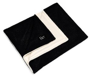 Pătură tricotată pentru copii ESECO Winter, 80 x 100 cm, negru
