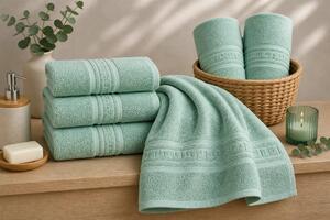 Prosop HORECA Greek Border 500g (Mint Lagoon) 50x90 cm