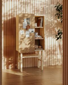 Bibliotecă din lemn de pin cu avizier Karup Design Slide