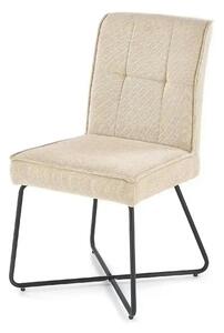 Scaun K534, bej/negru, stofa clasica/metal, 50x60x90 cm