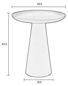 Măsuță auxiliară din aluminiu White Label Ringar, ø 39,5 cm, albastru