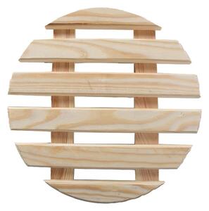 Suport din lemn cu roți pentru ghivece Esschert Design, ø 28,7 cm