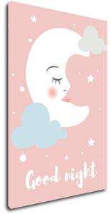 Impresi Obraz Good night pink moon - 20 x 30 cm