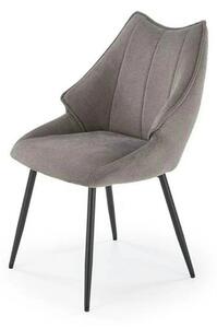 Scaun K543, gri/negru, stofa clasica/metal, 55x60x87 cm