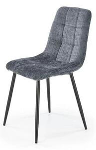 Scaun K547, gri/negru, stofa clasica/metal, 45x53x87 cm