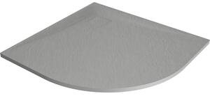 Mexen Bert cabina de duș semicirculară SMC 80 x 80 cm, gri - 4KR618080