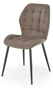 Scaun K548, gri/negru, stofa clasica/metal, 47x55x84 cm