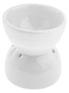 Lampă aromaterapie din ceramică Dakls, înălțime 11,5 cm, alb