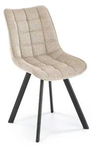 Scaun K549, bej/negru, stofa clasica/metal, 46x61x84 cm