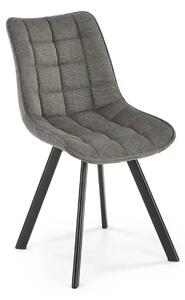 Scaun K549, gri/negru, stofa clasica/metal, 46x61x84 cm
