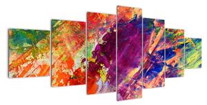 Tablou abstract în culori (210x100cm)