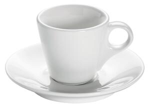 Ceașcă din porțelan cu farfurie Maxwell & Williams Basic Espresso, 70 ml, alb