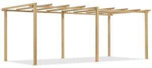 Barbados 3 x 6 m Woodlike Garden Point metal patio pergola cadru