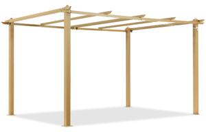 Barbados 3 x 4 m Woodlike Garden Point metal patio pergola cadru