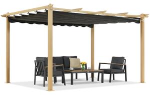 Barbados pergolă terasă 3x4 m Garden Point woodlike-antracite