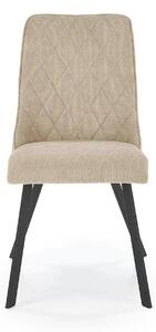 Scaun K561, bej/negru, stofa clasica/metal, 44x58x85 cm